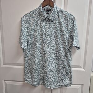 Michael Kors Casual Shirt with Blue Floral Design